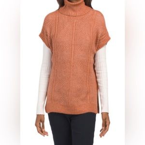 NWT RACHEL ZOE Cable Knit Turtleneck Vest